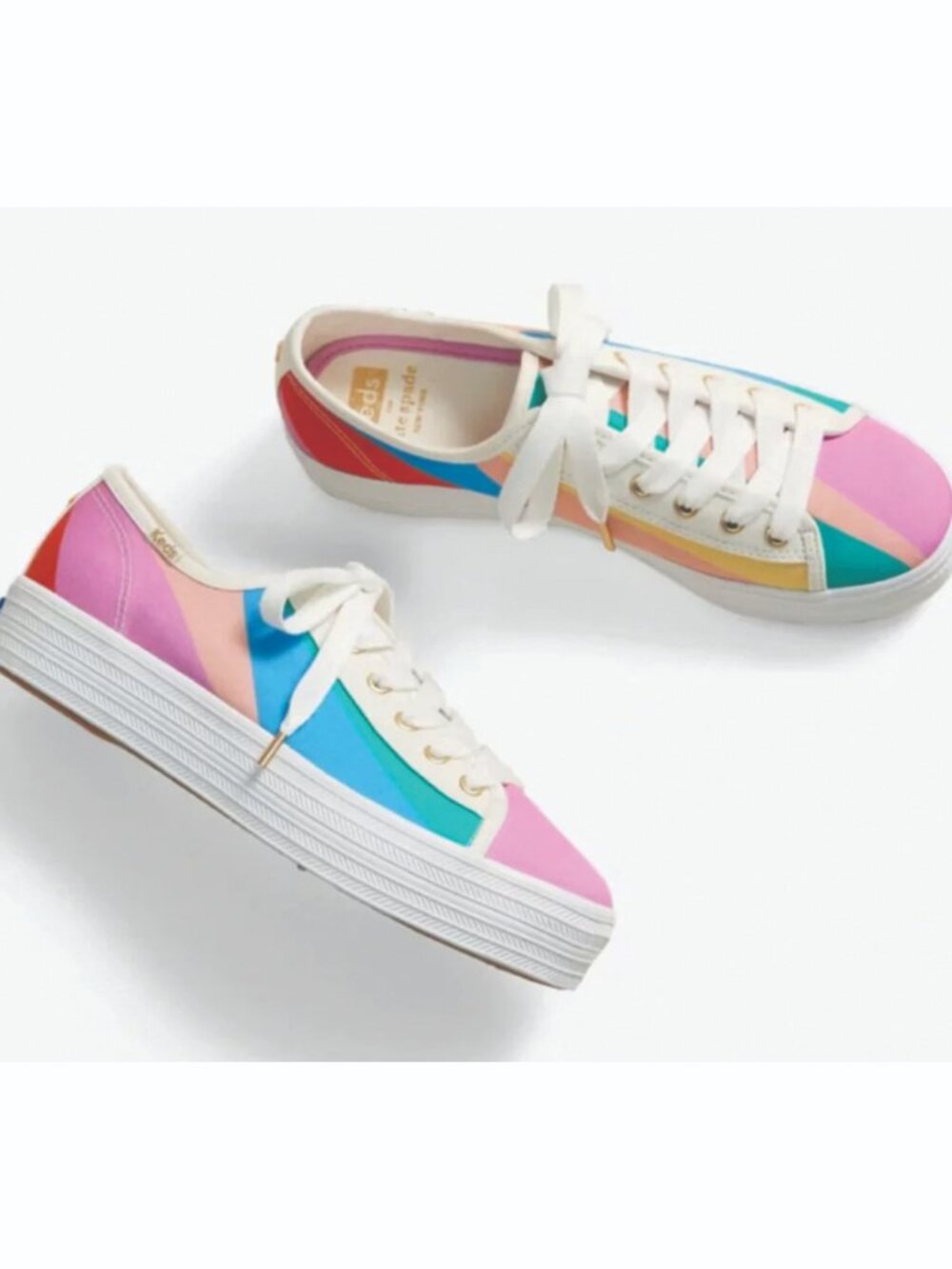 Keds x kate spade new york Triple Kick Multi Stripe Canvas | size 7.5